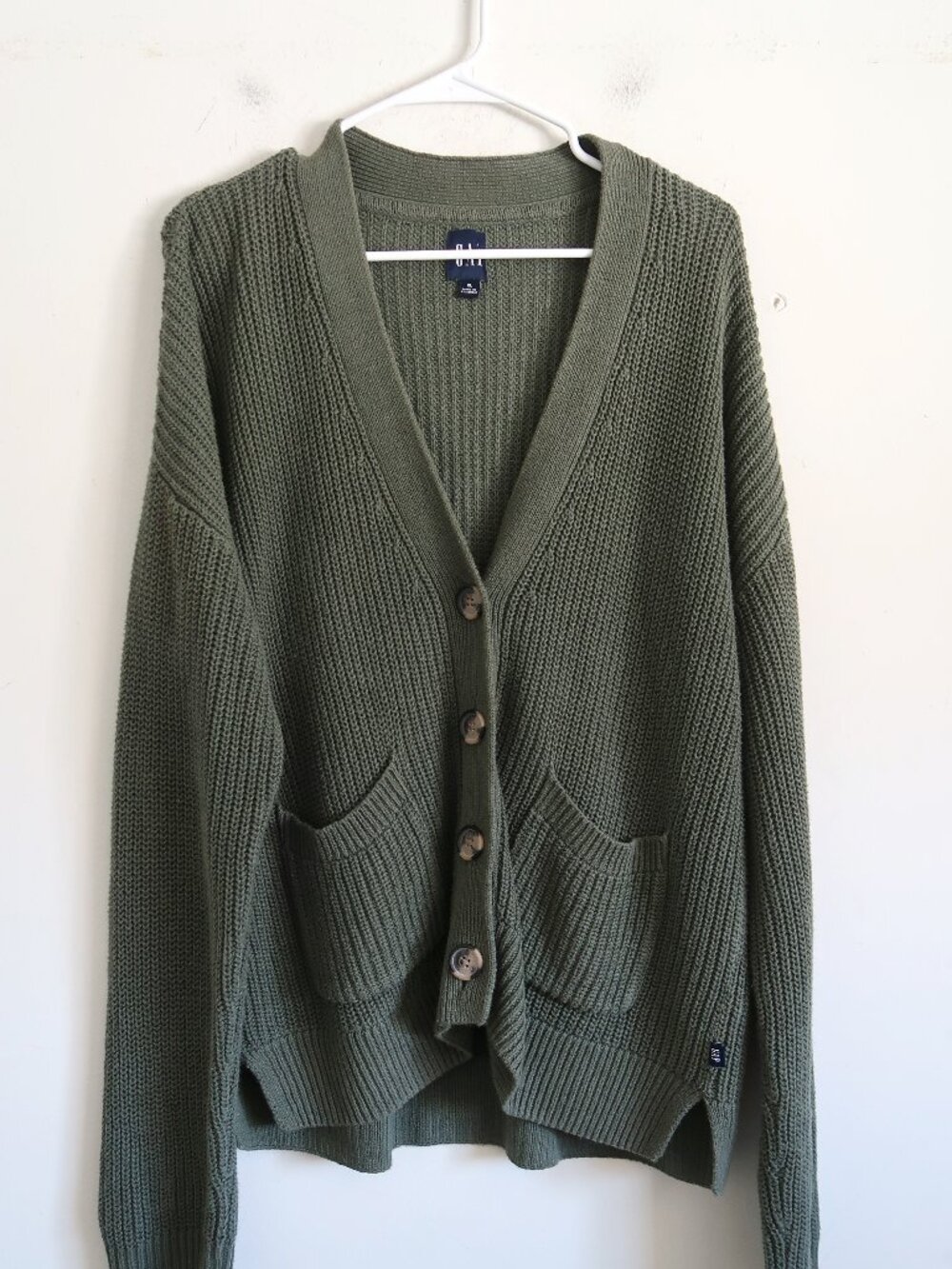 GAP Green Cardigan - Size XL
